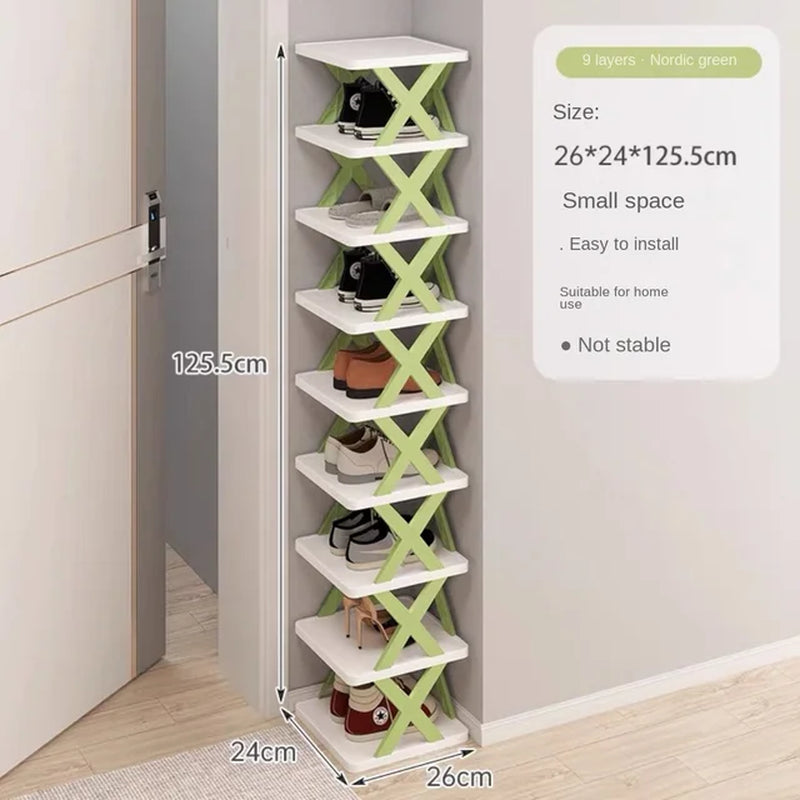 New Arrival Stackable Shoe Rack Multi-Layer Storage Shoes Shelf Box Plastic Space Saving Cabinet Shoes Organizer for Entry