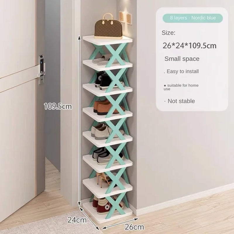 New Arrival Stackable Shoe Rack Multi-Layer Storage Shoes Shelf Box Plastic Space Saving Cabinet Shoes Organizer for Entry