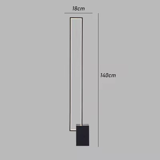 Nordic LED Floor Lamp Modern Square Iron Art Luminaires for Living Room Sofa Next Bedroom Bedside Decor Corner Standing Lights
