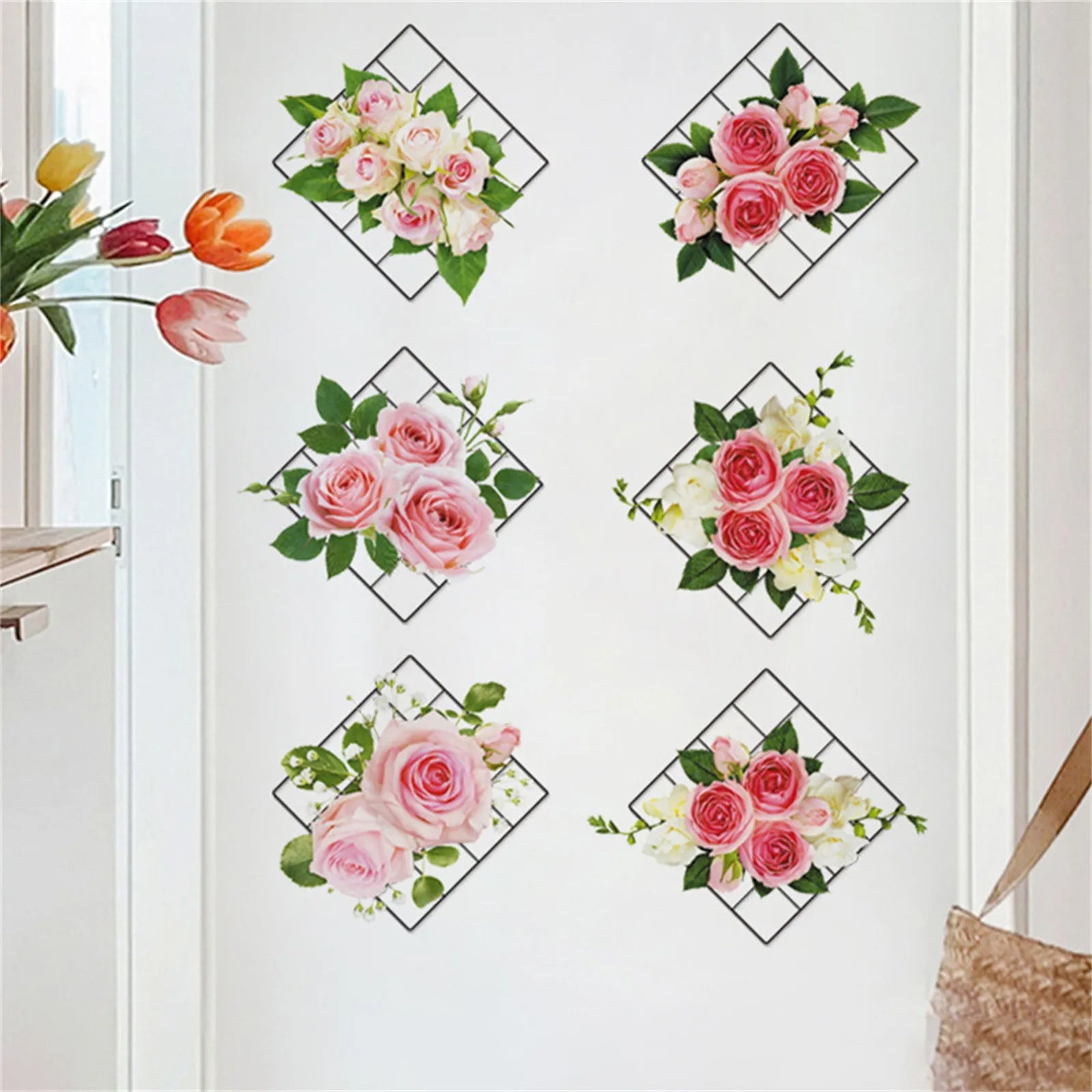 3D Green Plantes Wall Sticker 3D Natural Wind Green Plantes Wall Stickers on Butterflies for Wall Butterflies Wall Stickers