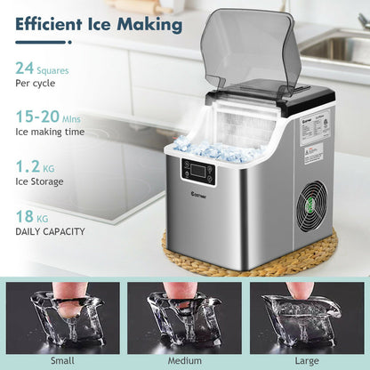 Countertop Portable Ice Cube Maker 18KG / 24H