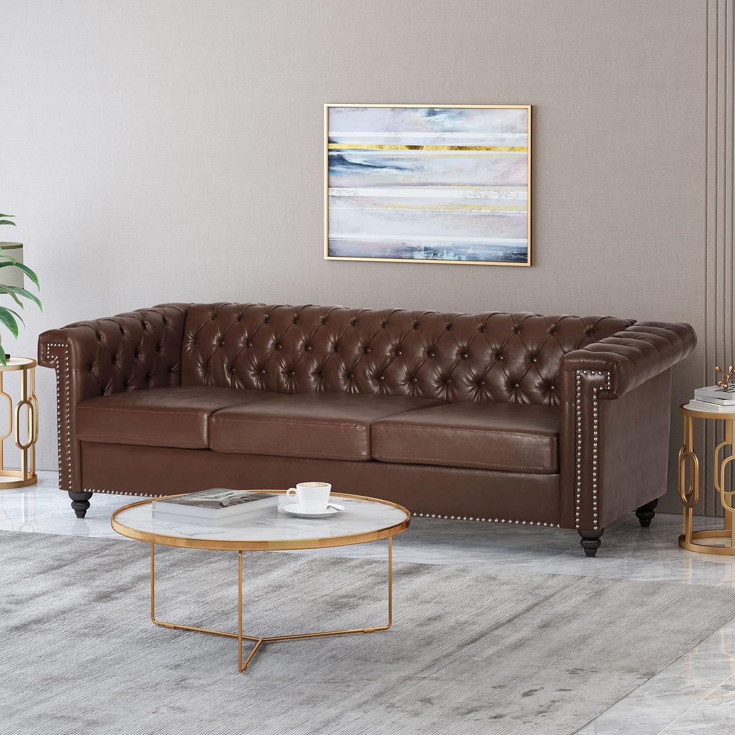 Parkhurst Sofas, Dark Brown