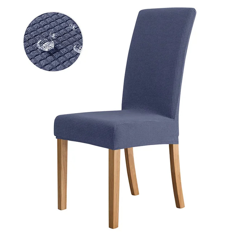 NEW Waterproof Elastic Jacquard Chair Cover for Dining Room Chair Covers for Chairs Kitchen Wedding Hotel Banquet Protector Seat