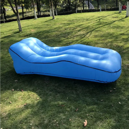 200Kg Loading Inflatable Sofa Nylon Single Layer Fast Inflatable Sofa Outdoor Camping Inflatable Bed Camping Bed