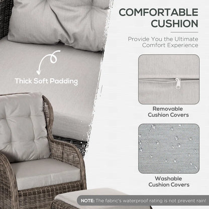Lowden Rattan Sofa Set