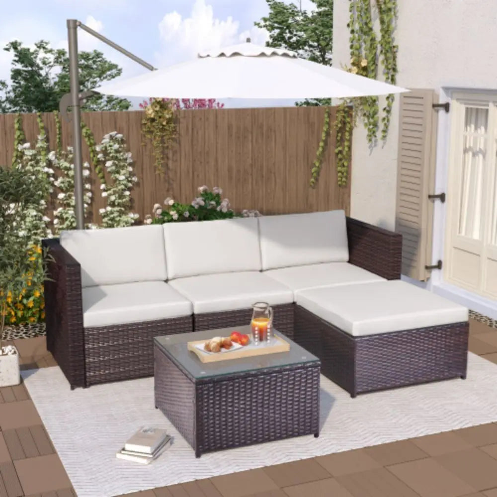 Garden Corner Sofa Rattan Garden Furniture Patio Set Garden Entertaining Set Garden Rattan Furniture Lounge Set