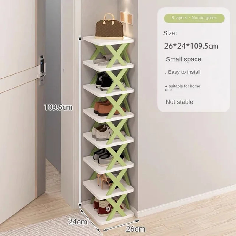 New Arrival Stackable Shoe Rack Multi-Layer Storage Shoes Shelf Box Plastic Space Saving Cabinet Shoes Organizer for Entry