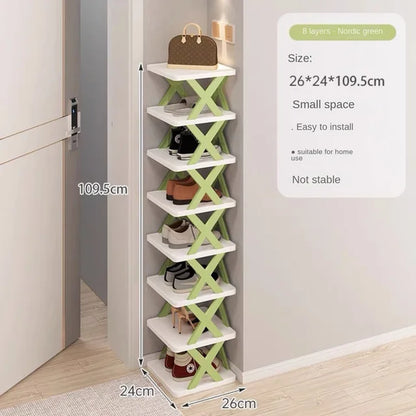 New Arrival Stackable Shoe Rack Multi-Layer Storage Shoes Shelf Box Plastic Space Saving Cabinet Shoes Organizer for Entry