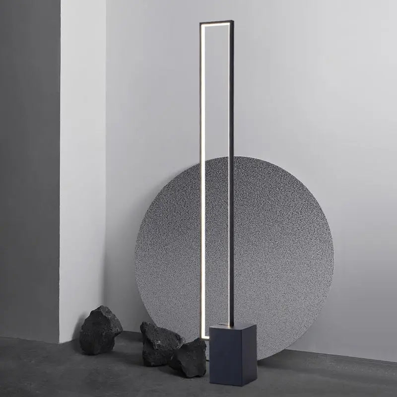 Nordic LED Floor Lamp Modern Square Iron Art Luminaires for Living Room Sofa Next Bedroom Bedside Decor Corner Standing Lights