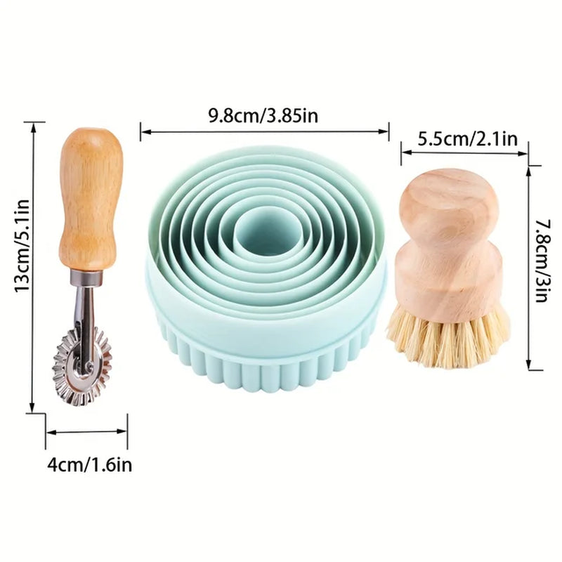 1Pc 13.7In Wooden Christmas Embossed Rolling Pin for Pastry Baking Tools,Santa Claus Elk Boots Deep Engraving Cookies Stamp Tool