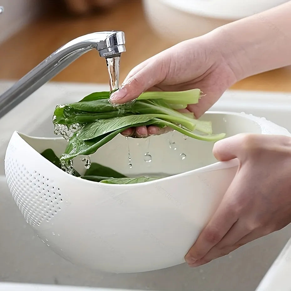 1 Piece of Rice Drainage Basket Rice Filter Fruit and Vegetable Drainage Sieve Kitchen Supplies Small Tools Multi-Purpose