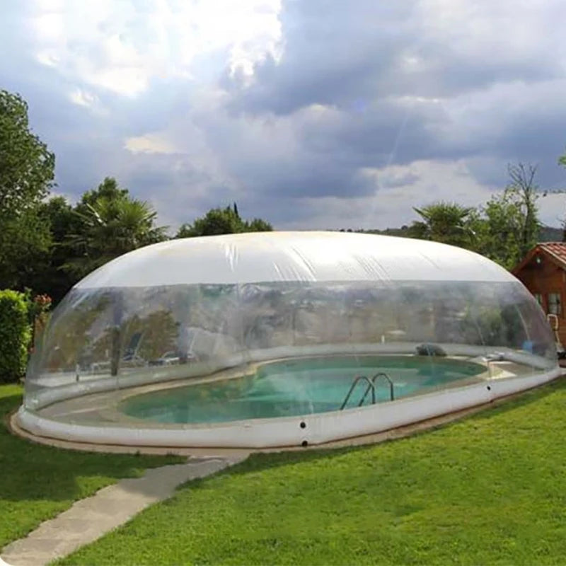 FUNWORLD Outdoor Customized Inflatable Clear Swimming Pool Cover Transparent Pool Dome
