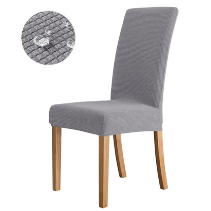 NEW Waterproof Elastic Jacquard Chair Cover for Dining Room Chair Covers for Chairs Kitchen Wedding Hotel Banquet Protector Seat