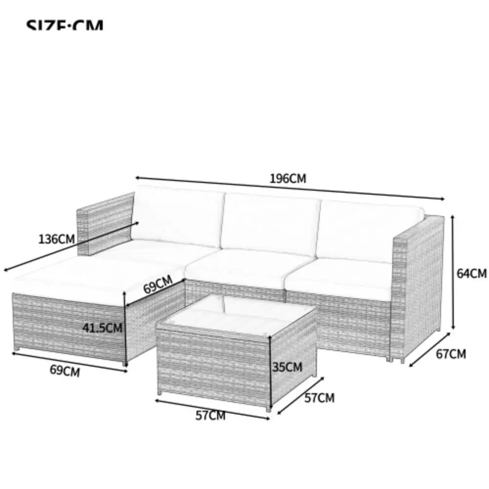 Garden Corner Sofa Rattan Garden Furniture Patio Set Garden Entertaining Set Garden Rattan Furniture Lounge Set