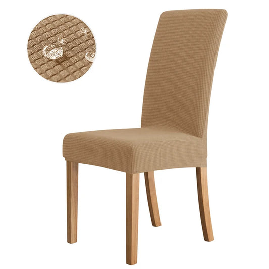 NEW Waterproof Elastic Jacquard Chair Cover for Dining Room Chair Covers for Chairs Kitchen Wedding Hotel Banquet Protector Seat