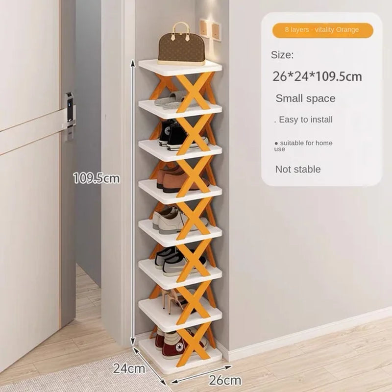 New Arrival Stackable Shoe Rack Multi-Layer Storage Shoes Shelf Box Plastic Space Saving Cabinet Shoes Organizer for Entry